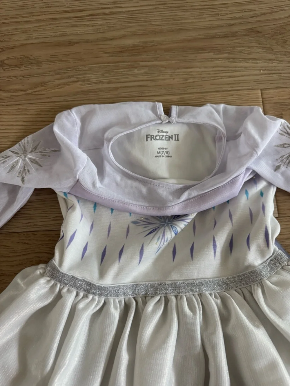 Disney White and Purple Elsa Ice Princess Costume Dress